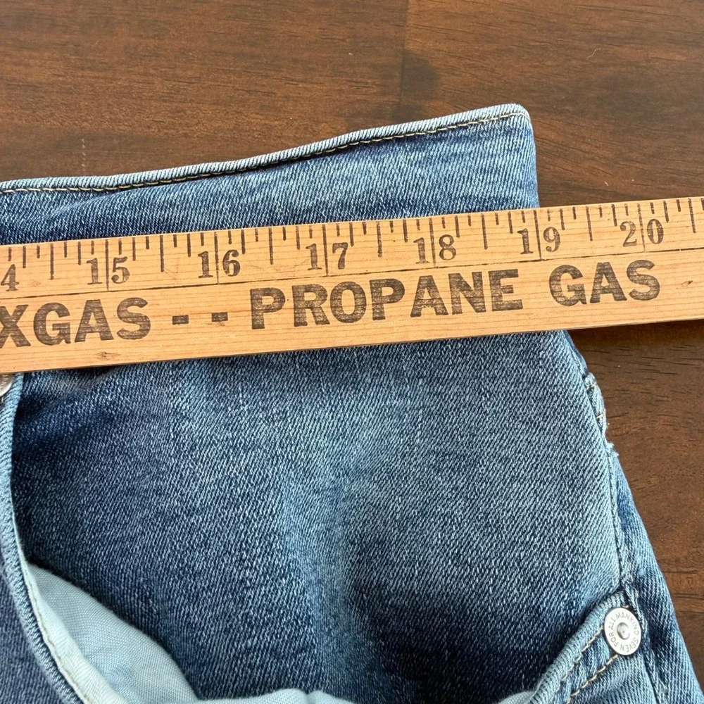 7 For All Mankind Paxtyn Skinny Jeans Mens 38x33 Light Wash Stretch Denim
